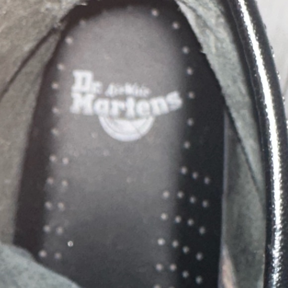 Dr. Martens Black Leather Boots with Yellow Stitching Size 8 - Picture 7 of 7